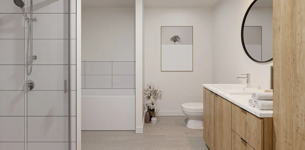 Salle de bain d’un 5 ½, Type A, finition pâle