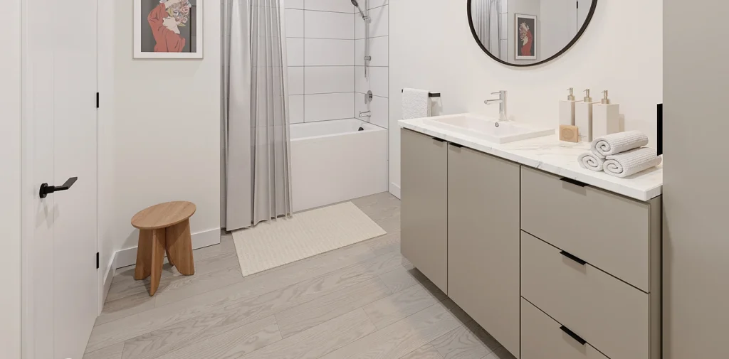 Salle de bain d’un 3 ½, Type C3, finition foncée