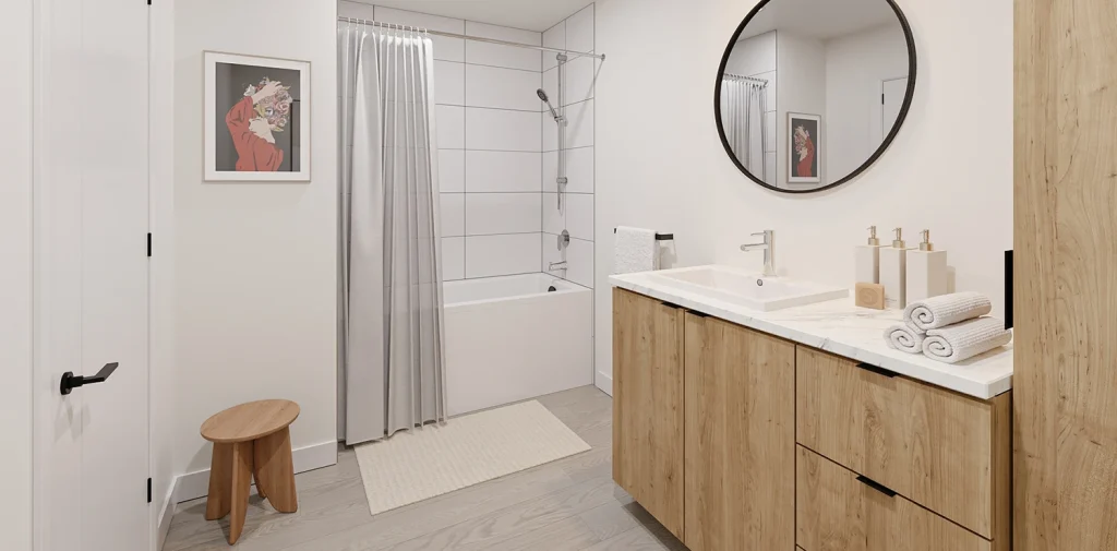 Salle de bain d’un 3 ½, Type C3, finition pâle